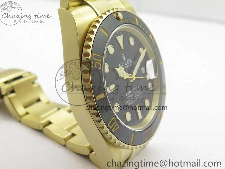 MiroTime 0113 Submariner 41mm 126613 LN YG BP Maker Best Edition Black Dial on YG Bracelet OnTrend 2573